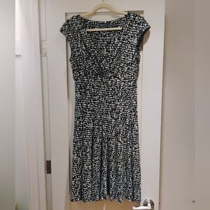 American Living Black and White Midi Dress - Size 12